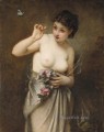 La joven de la mariposa Guillaume Seignac desnudo clásico